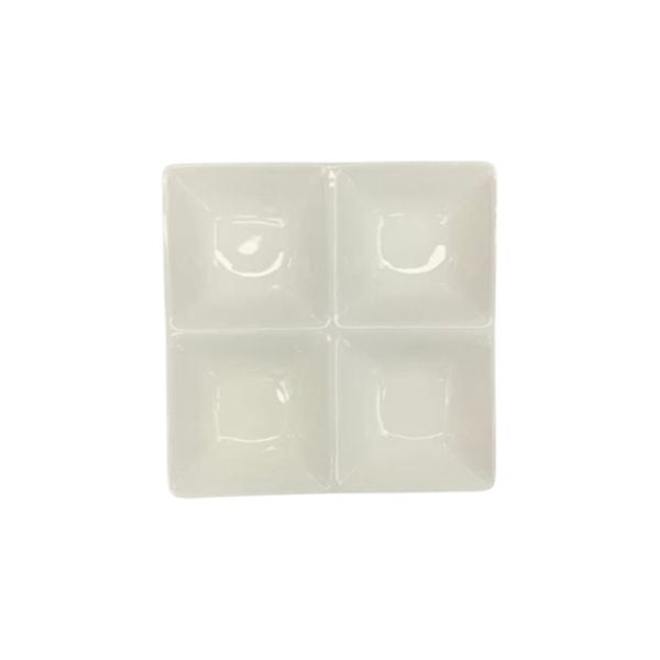 Ceramic 4 Grid Platter 13.5cm - 8 Piece