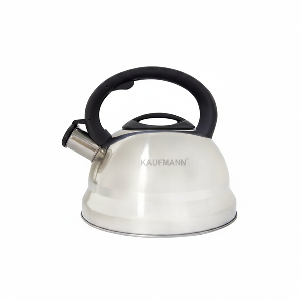 Kaufmann - Stainless Steel Camping Kettle with Whistling Alarm - 3L