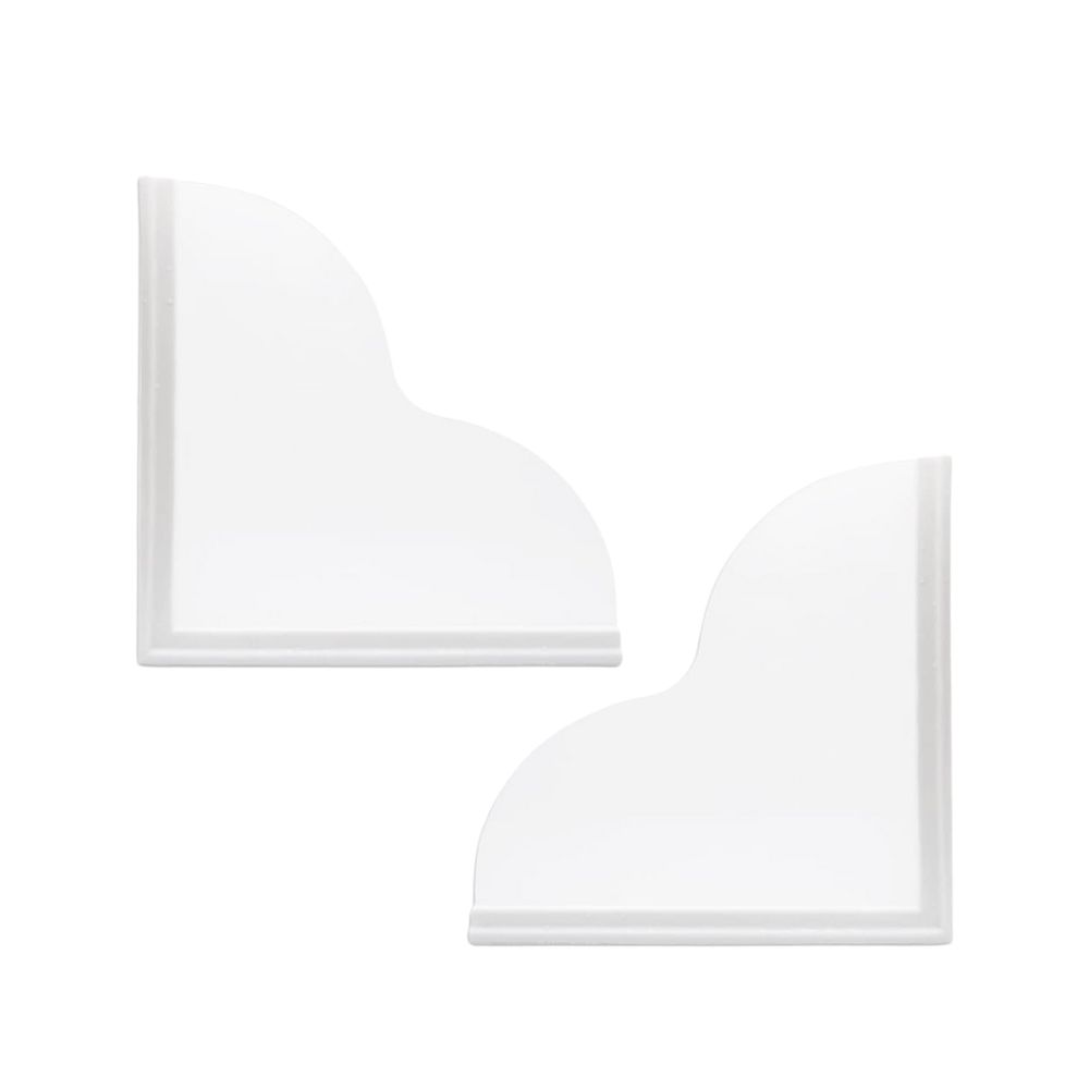 2 Pieces Self Adhesive Acrylic Shower Splash Guards - Transparent ...