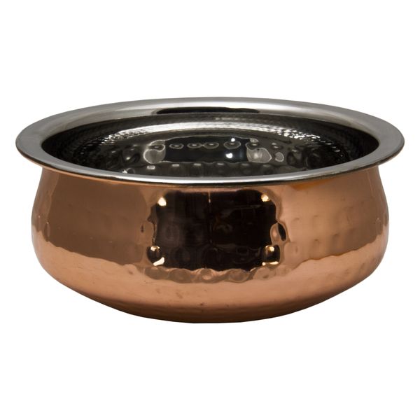 Regent Cookware Handi Bowl Hammered St Steel Copper Plated, 800ml