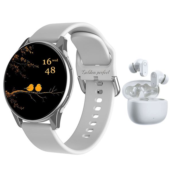 Golden Perfect Smartwatch &amp; Wireless Earbuds - The Ultimate Smart Combo