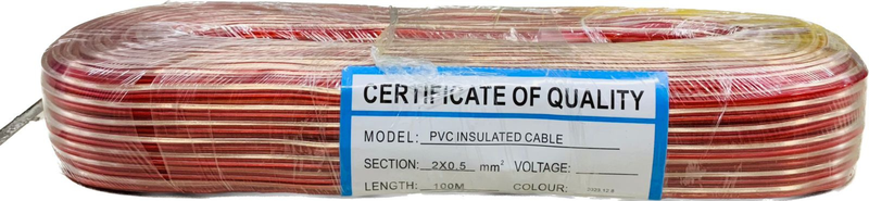 2 X 0.5MM PVC Insulated Cable 100M
