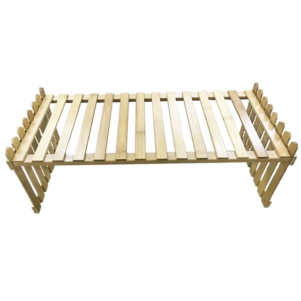 Garden Home Decor Bamboo Pot Plant Display Stand (47x21cm)