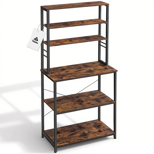 Topika - Kitchen Storage Rack,6-Tier Microwave Racks Stand with Shelves