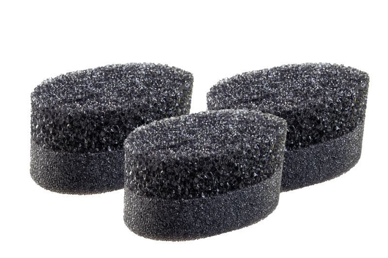 Bath Sponge Exfoliating Black - 3 Pack