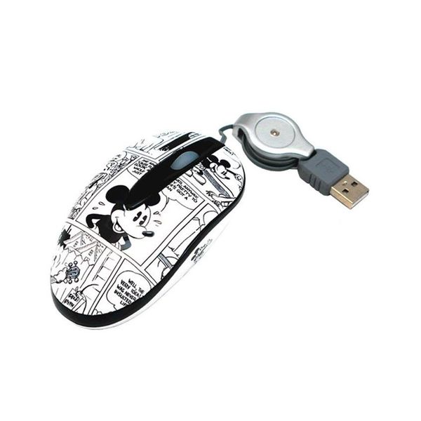 Disney Mickey Mouse Mini Optical Mouse with Retractable USB cable
