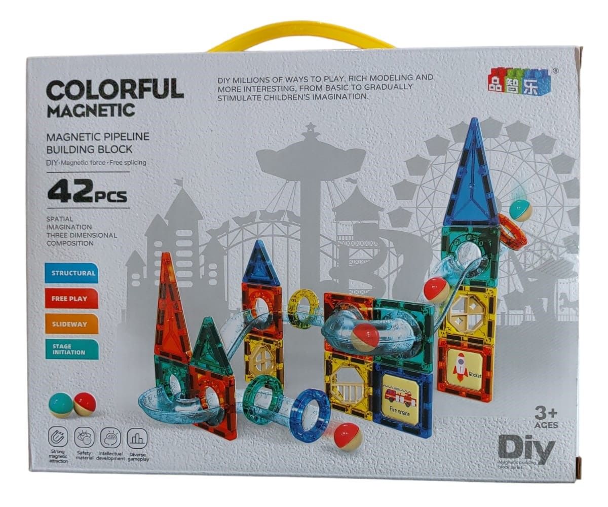 Magnetic Pipeline Tiles Building Blocks 42 Pieces Shop Today Get 