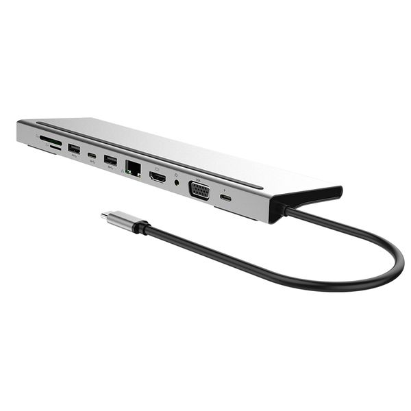 USB C Hub Type C Adapter 11 in 1