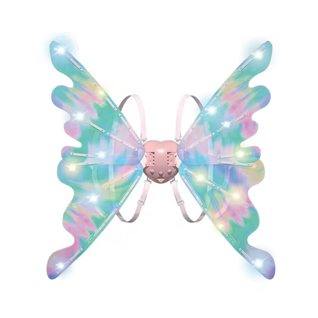 Fairy Wings for Girls & Adult Women Light Up Moving Butterfly Wings - EMS Image