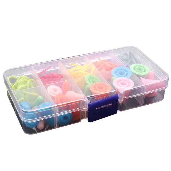 60 Pieces Knitting Crochet Locking Stitch and 20 Pieces Needles