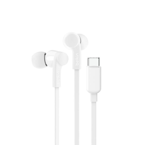 Belkin Soundform ANC Wired Headphones, White