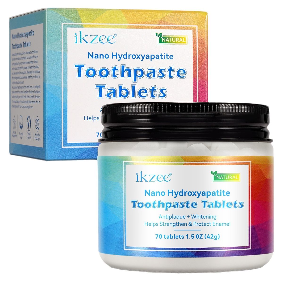 Water-Free Toothpaste Tablets - Fresh Breath & Whitening