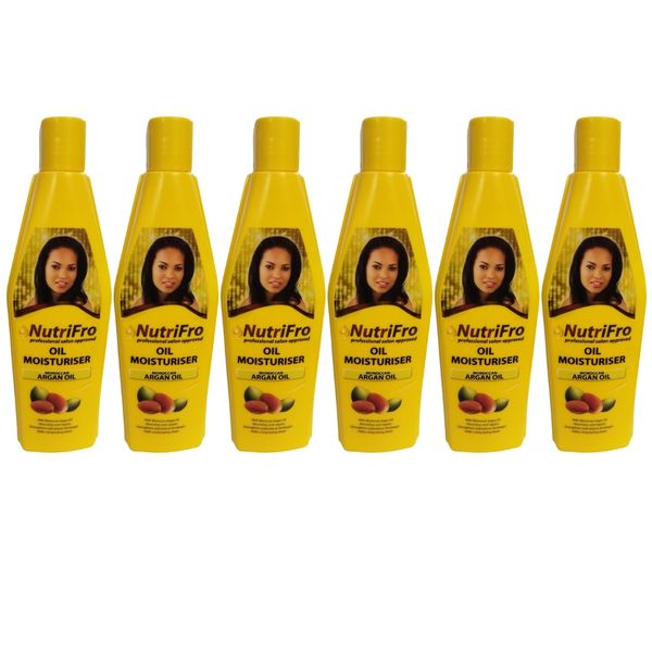 NutriFro - Oil Moisturiser - Moroccan Argan Oil - 300ml Pack of 6