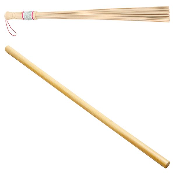 Health Recovery Bamboo Massage Stick &amp; Massage Beater Set of 2