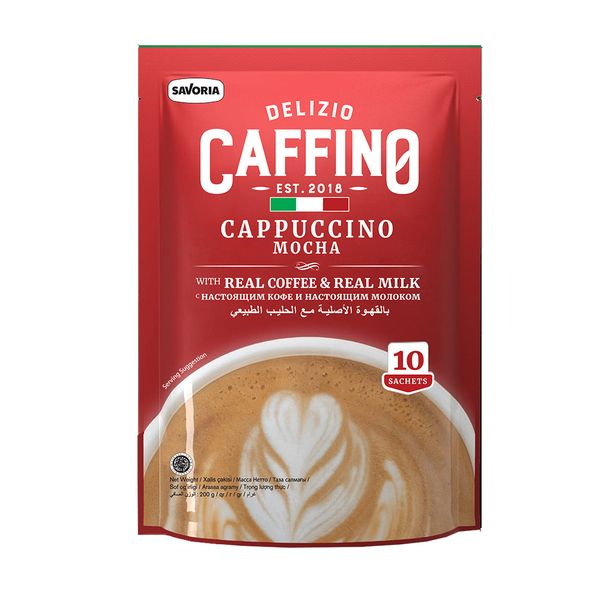 Delizio Caffino Cappuccino Mocha 3 in 1 Instant Premix