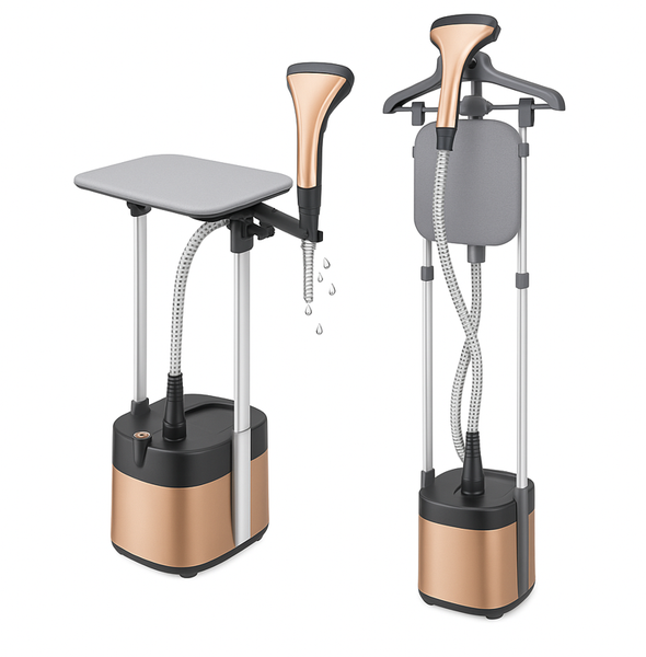 2L Powerful 2in1 Garment Steamer with Mini Metal Wallpaper