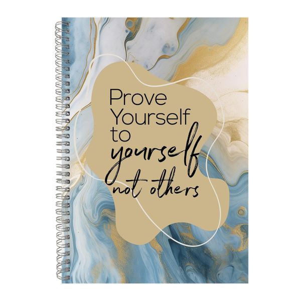 Prove Yourself A4 Notebook Spiral and Lined Motivational Graphic Notepad142