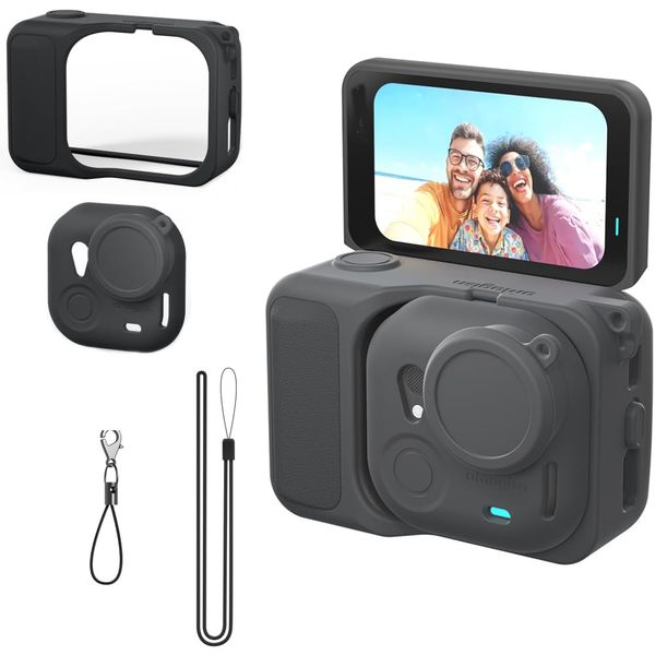 Silicone Cover/Anti-Loss Strap/Lanyard for Insta360 Go Ultra Camera