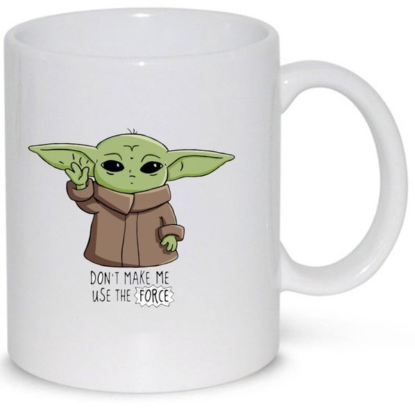Don't Make Use The Force Yoda Star Wars Coffee Mug (11 Oz Normal Size)