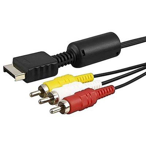 Audio 3-RCA AV Video &amp; Audio Cable for PlayStations 2 &amp; 3 Video