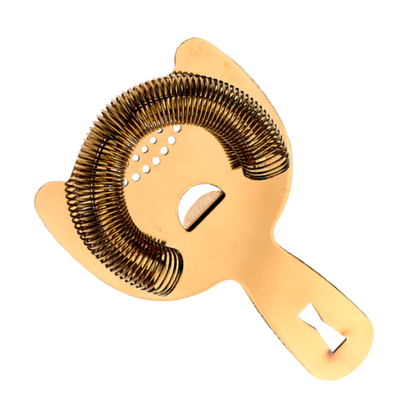 Cocktail Strainer - Hawthorne - Gold Plated