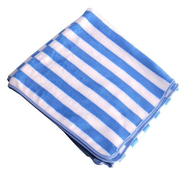 Striped Beach Towel - Blue &amp; White