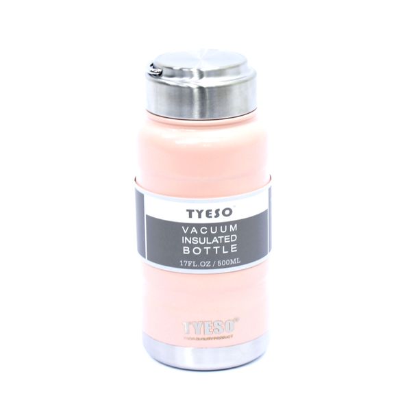 Tyeso Thermal Flask 500ML Vacuum Insulated Bottle - Pink