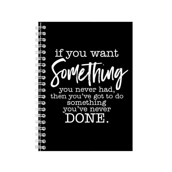 Something A5 Notebook Spiral Lined Motivational Sayings Graphic Notepad 169
