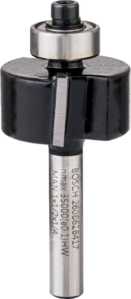 Rebating bits 1/4", D1 25,4 mm, L 12,7 mm, G 54 mm