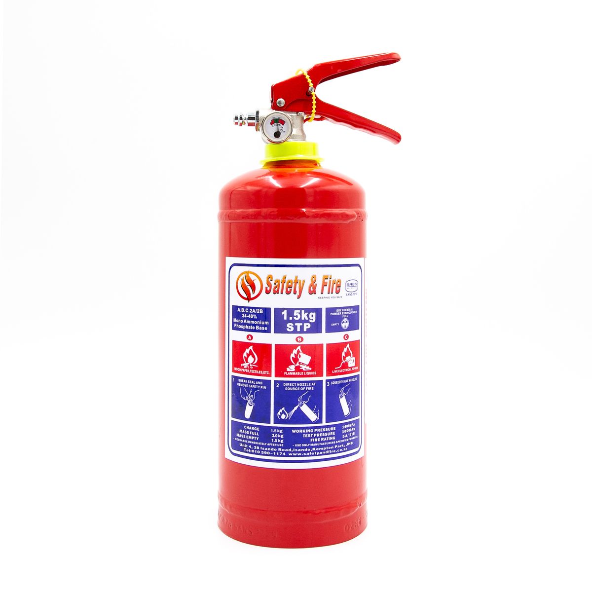 Fire Extinguisher 1.5kg Shop Today. Get it Tomorrow!