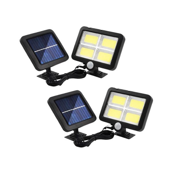 Set Of 2 Motion Sensor Outdoor Solar Light AT-111