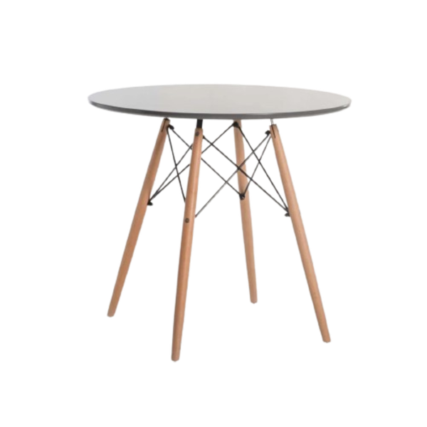Curly Care - Andy Round Wooden Leg Table