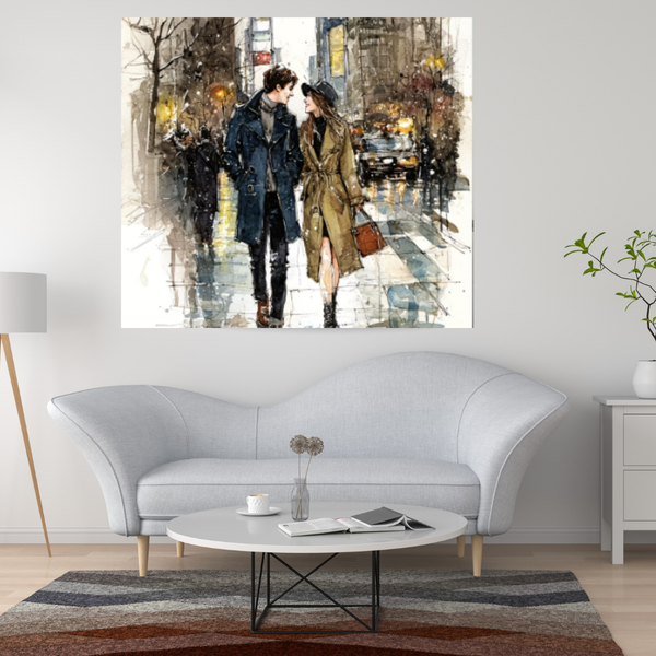 Urban city vibe abstract wall art