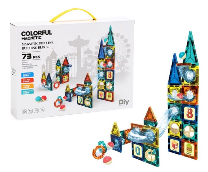 73 Piece Magnetic Building Blocks