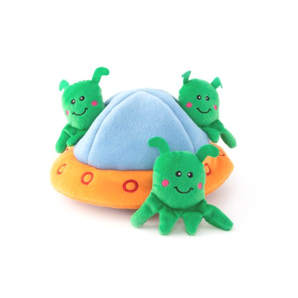Zippy Paws Aliens in UFO Burrow