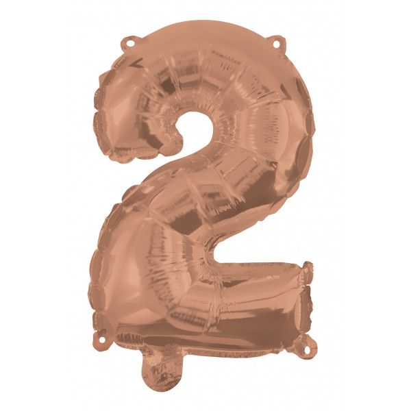 37 Inch Air-Helium Rose Gold Foil Balloon 2