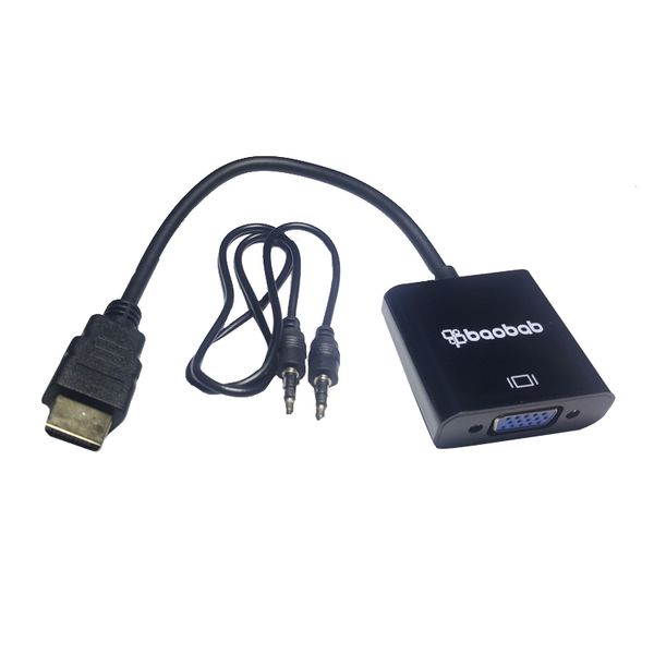 HDMI to VGA + Audio Converter Adapter