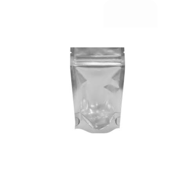 Stand Up Resealable Metalized Transparent Pouch - 100 Piece - W165mm x L290mm