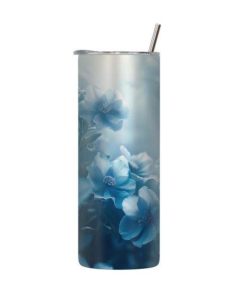 Flower 20 Oz Tumbler with Lid Straw Trendy Cool Image Graphic Present 217