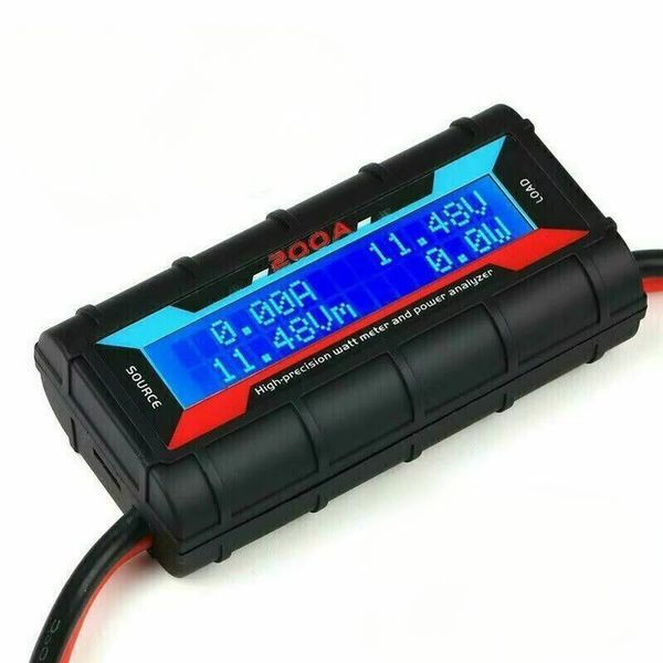 200A Digital High-precision Amp Watt Meter RC Battery Solar Power Analyser