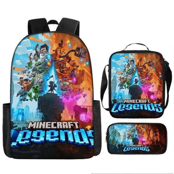 Lunch Box &amp; Pencil Case - Minecraft image