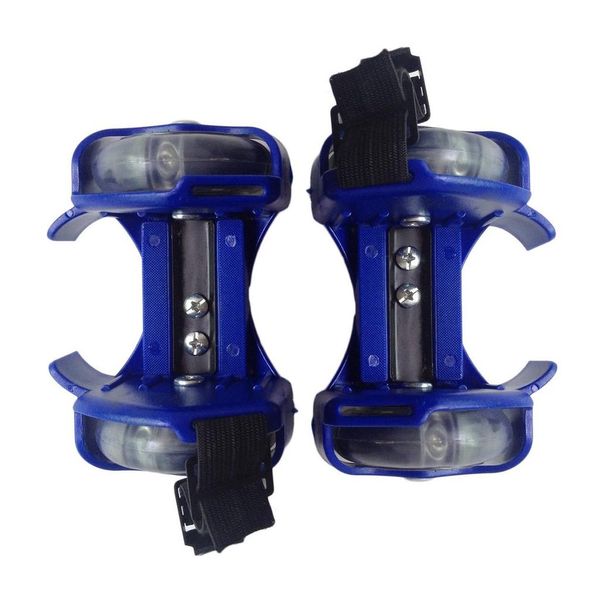 Adjustable Flashing Small Whirlwind Pulley/Wheel Heel Roller - Black