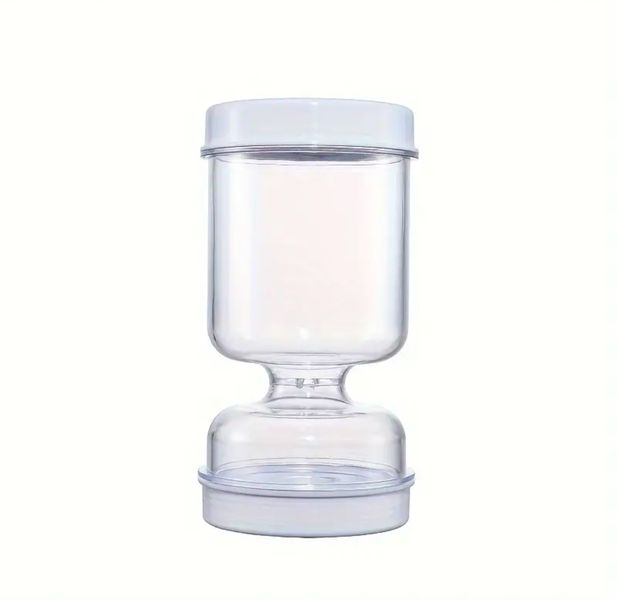 Dual-Compartment Olive and Pickle Jar with Built-in Fork