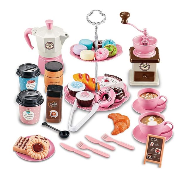 Amateur Little Girl Tea Set | 38-Piece Tea Party Set