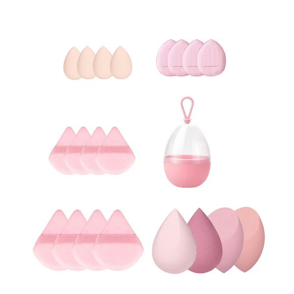 21 Piece Beauty Sponge Set, Beauty Egg,Soft Skin-Friendly Without Absorb Powder