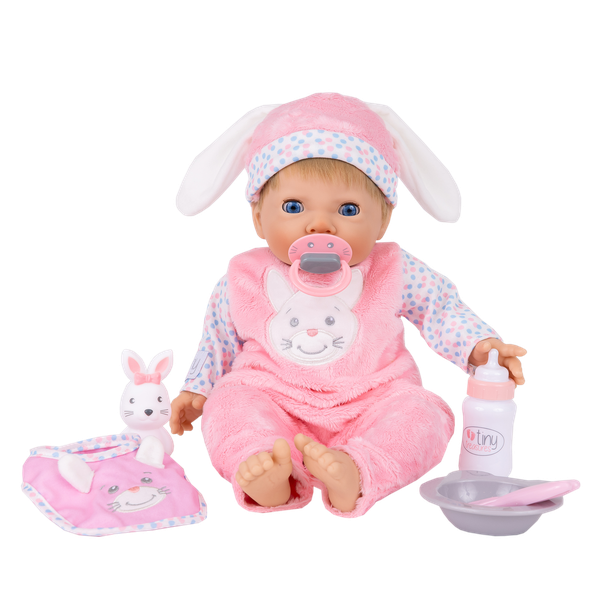 Tiny Treasures Bunny Feeding Doll Set