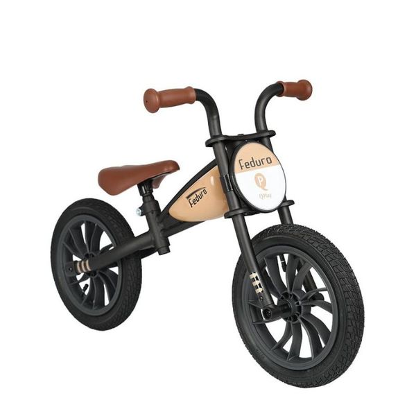 Qplay Feduro Air Wheels Balance Bike Beige/Brown