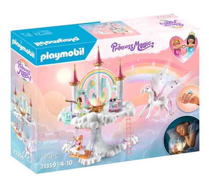 Playmobil Princess Magic - Rainbow Castle in the Clouds PlaySet - 114 Piece