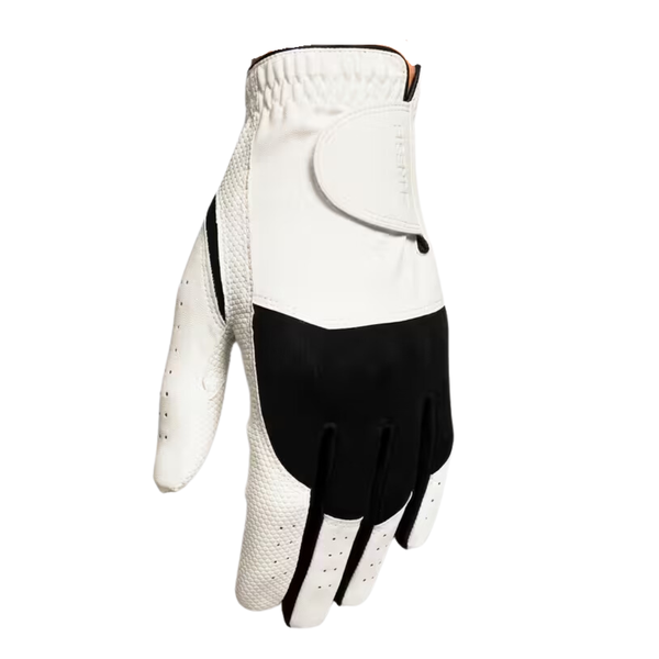 Inesis Men's golf right-handed glove - 100 white and black