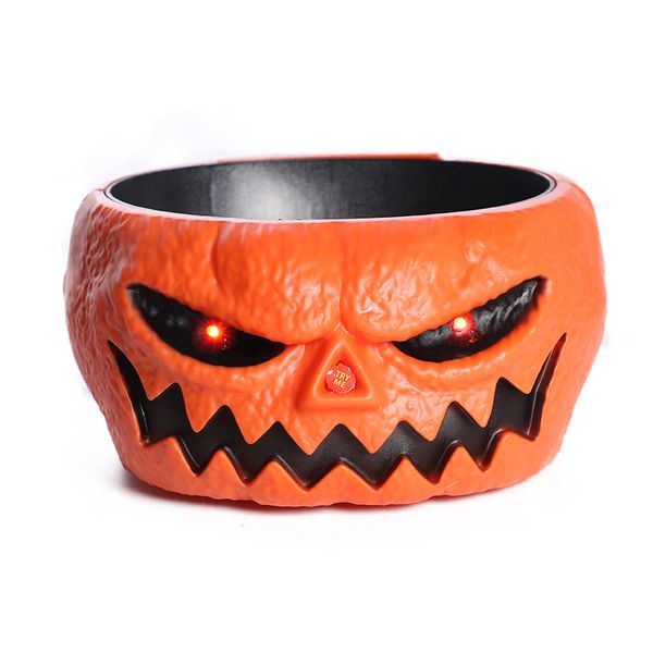 Motion Activated Halloween Jack o Lantern Light Up Candy Bowl with Sound